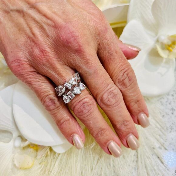 Natural Sapphire Ring Size 7 14k W Gold 5.76 TCW Certified $6,950 219078 - Picture 11 of 15